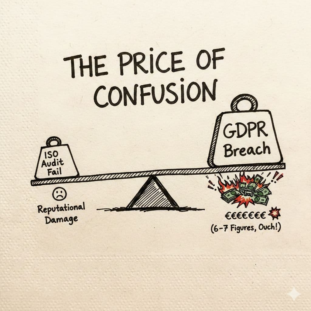 ISO 27001 Is Not the Law. GDPR Is Not a Certificate.